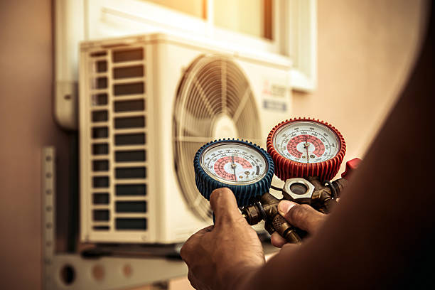 Professional Hvac Maintenance technician working in Meridian, NY